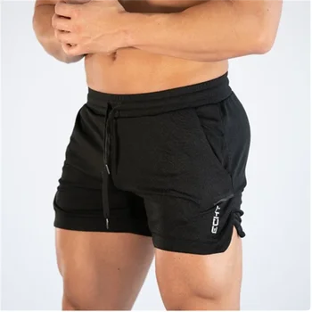 2023 НОВЫЕ спортивные шорты для фитнеса Мужские Летние тренировки в тренажерных залах Мужские шорты с дышащей сеткой Быстросохнущие пляжные короткие брюки мужская спортивная одежда