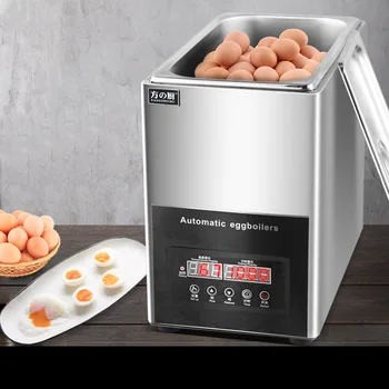 220V 9L Smart Egg Cooker Machine Коммерческая Кухонная Плита Для Завтрака Hot Spring Egg Cooker Большой Емкости Вареные Яйца Полностью Приготовленные Яйца