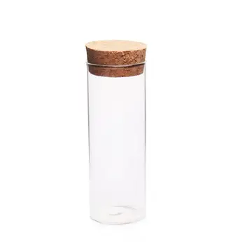 360 шт./лот прямая трубка из прозрачного стекла объемом 40 мл с деревянной пробкой, пустой контейнер cosmestic объемом 40 куб. см, бутылка с пробковой пробкой