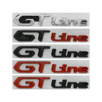 3d Металлический Логотип GT LINE Значок Багажника Автомобиля Наклейка Для Peugeot 108 208 308 408 508 2008 3008 4008 5008 Аксессуары Для Эмблемы GT Line