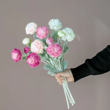 5 шт. пион Букет искусственных цветов Декор для дома невесты Свадебный букет для украшения комнаты Аксессуары подарок для подруги