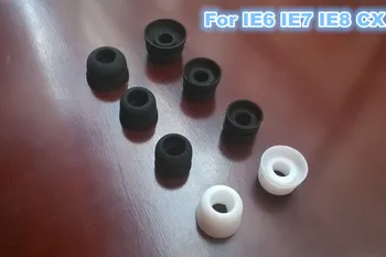 6шт сменных 5 мм силиконовых ушных вкладышей бутоны-вкладыши для наушников IE6 IE7 IE8 IE80 CX Цвет наушников черно-белый