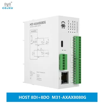 8DI + 8DO Модуль распределенного удаленного ввода-вывода COJXU M31-AXAX8080G Хост-модуль Аналоговый коммутатор с бесплатным подключением Modbus TCP/RTU