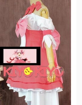 KIYO-KIYO Puella Magi Madoka Magica Канаме Мадока Косплей Костюм Хэллоуин Розовые платья женские На заказ