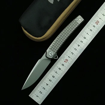 LEMIFSHE JR9613 Флиппер Складной Нож M390 Лезвие Титановая Ручка Для Выживания В Кемпинге На Открытом Воздухе Кухонные Многофункциональные EDC Инструменты