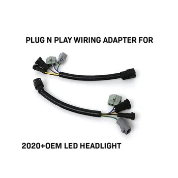 Адаптеры Plug and Play для 16-20 светодиодных фар Toyota Tacoma Fit 2020