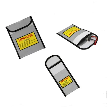 Безопасная сумка Lipo Силиконовая сумка Lipo Battery Bag Огнеупорная Взрывозащищенная сумка для хранения и зарядки Lipo Battery (24*30 см, 18* 23 см, 10*20 см)