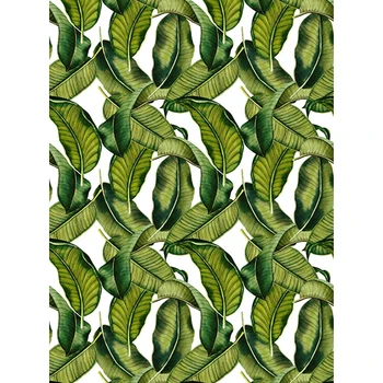 Виниловый декор с трепещущими зелеными листьями, Самоклеящиеся обои, Переделка мебели для гостиной, спальни, наклейки для украшения стен