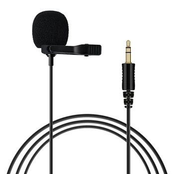 Всенаправленный микрофон 3,5 мм Петличный зажим для галстука микрофоны Мини Аудио микрофон для камеры компьютера ноутбука телефона