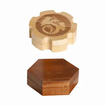 Деревянная коробка для игры в кости, изысканный органайзер для ролевых игр, вмещающий многогранные