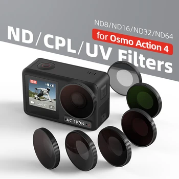 Для DJI Action 4 Водонепроницаемый фильтр для DJI Action 4 Защитные линзы Аксессуары для спортивной камеры