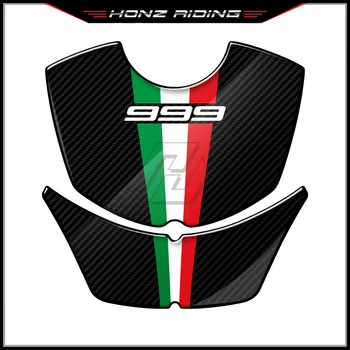 Для Ducati 999 2003-2006 Наклейки для защиты бензобака мотоцикла из углеродистой 3D смолы с защитными накладками