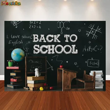 Добро пожаловать в школу, фон для первого дня в классе детского сада, деревянная Белая кирпичная стена, доска с буквами ABC, фон для фотосъемки