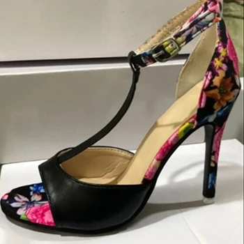 Женская обувь 2021, летние босоножки на высоком каблуке с открытым носком и пряжкой в виде рыбьего рта, женские сексуальные босоножки
