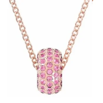 Изысканный 2023 Новый Легкий Роскошный Модный Розовый Милый Маленький Круг Счастливое Ожерелье Рождественский Подарок Бесплатная Доставка