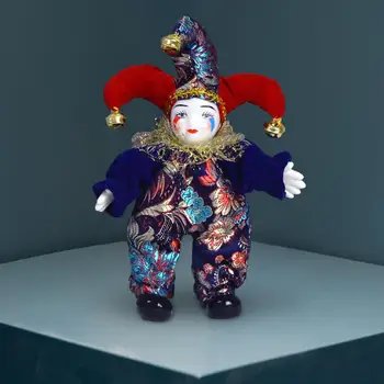 Кукла-клоун, украшение на Хэллоуин, фарфоровая Треугольная кукла, кукла-шут на День рождения фестиваля