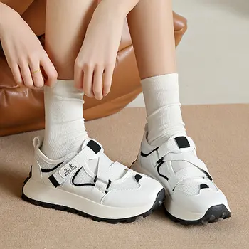 Лето 2023, Новая мода, выдолбленные дышащие туфли для папы, Повседневная обувь для студенток, спортивные сандалии для бега на толстой подошве, женские Босоножки для бега.
