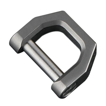 Многофункциональная мини-пряжка из титана D-типа, кольцо для ключей, Автомобильная пряжка, Наружная пряжка, EDC Инструмент, Подковообразная пряжка-S