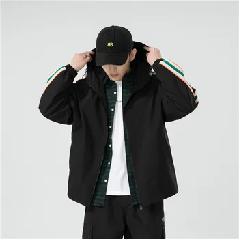 Мужская университетская куртка в стиле хип-хоп, уличная лоскутная ветровка, пальто, Мужская Женская демисезонная тонкая толстовка, Модные куртки для колледжа