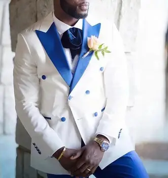Мужские костюмы Costume Homme Groom Wear Wedding Terno Masculino Slim Fit Блейзер из 2 предметов (Куртка + брюки)