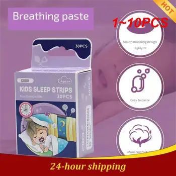 Наклейки для коррекции рта 1-10 шт. Детский пластырь для ночного сна для губ и носа Эффективно уменьшает храп, отличное средство от снотворного