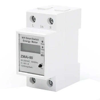Новый Tuya WIFI Smart Switch Счетчик Энергии Телефон Smart Remote Meter Switch Таймер Мощности Ваттметр Монитор Напряжения Тока