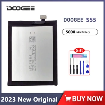 Новый оригинальный аккумулятор S55 емкостью 5000 мАч для Doogee S55 Lite, высококачественные аккумуляторы для телефонов с бесплатными инструментами
