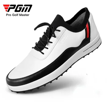 Обувь для гольфа PGM Мужская Водонепроницаемая Дышащая Обувь для гольфа, Нескользящие спортивные кроссовки, уличные кроссовки для гольфа в стиле броги XZ184