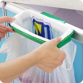Практичный стеллаж для хранения мусорных мешков, Подвесная дверца кухонного шкафа, подставка для задней части, держатель для кухонных принадлежностей