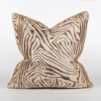 Роскошный дизайнерский чехол для подушки, жаккардовый декоративный чехол 45x45 см, наволочка для декора дивана в гостиной, высококачественный чехол для подушки
