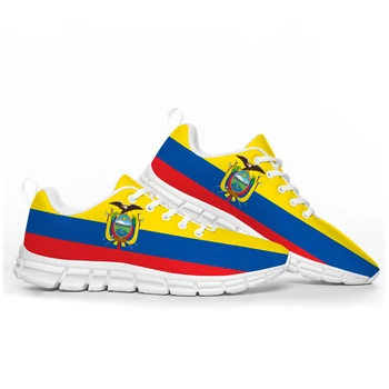 Спортивная Обувь с флагом Эквадора Мужская Женская Подростковая Детская Детские кроссовки Ecuador Повседневная высококачественная парная обувь на заказ