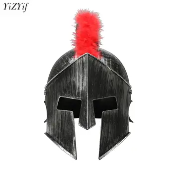 Средневековая шляпа викинга-самурая, Древнеримский шлем рыцаря-воина, Спартанский Гладиатор, Винтажные солдатские шляпы для косплея на Хэллоуин, Шлем