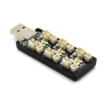 Удобный USB с 6 светодиодами Lipo для нескольких аккумуляторов 3,7 В Идеально подходит для путешествий и использования на открытом воздухе P9JD
