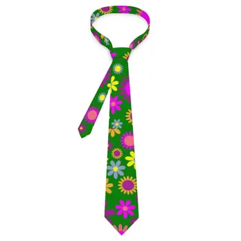 Цветочный галстук Яркие Цветочные галстуки для отдыха на шее, милый забавный галстук для взрослых, галстук с принтом, галстук-бабочка, подарок на день рождения