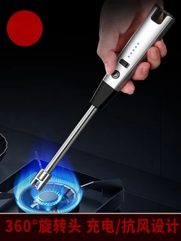 Электронная газовая плита с импульсным воспламенителем, зажигалка с удлиненной ручкой