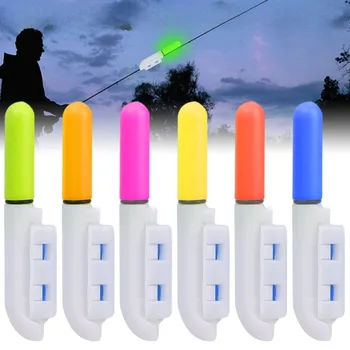 Электронная удочка для ночной рыбалки, 5 шт., светодиодная палочка, светящаяся цветным свечением, Съемные водонепроницаемые плавающие принадлежности для рыбалки на скалах.
