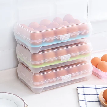 Ящик для хранения яиц с 15 ячейками Портативный контейнер-держатель для яиц для кемпинга на открытом воздухе, для яиц для пикника, кухонные принадлежности
