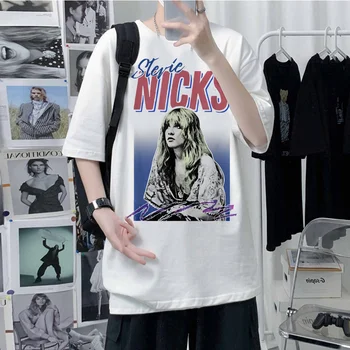 футболки Стиви Никс, мужская уличная одежда, манга, летняя футболка, мужская забавная одежда